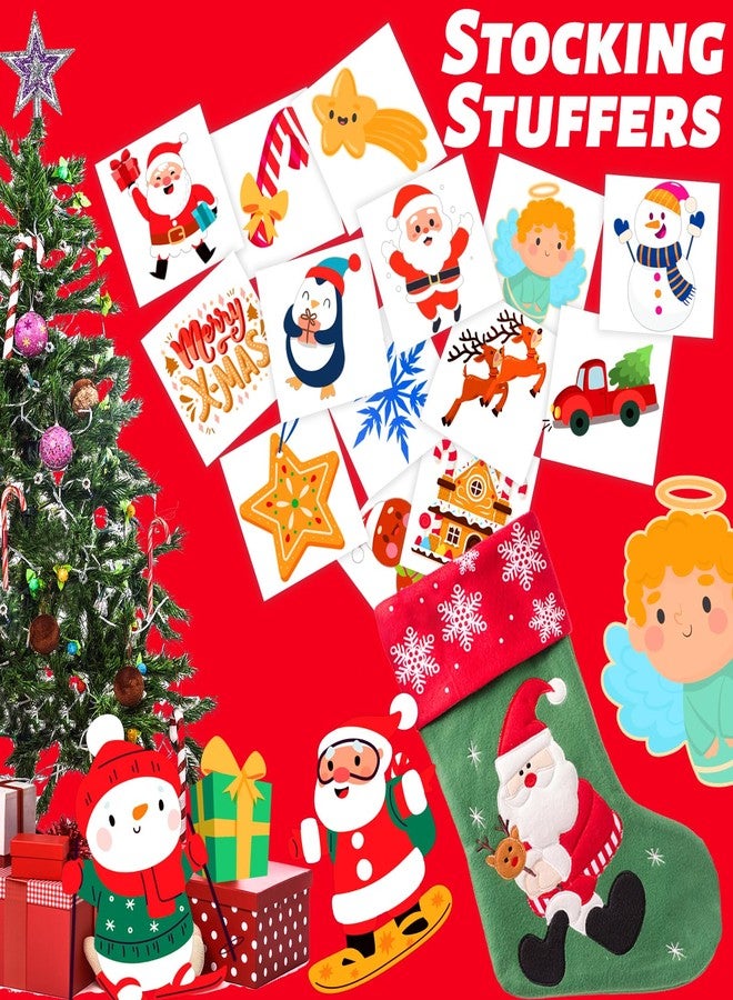 winthrop 240 Pcs Christmas Temporary Tattoos for Kids, Bulk Safety Waterproof Tattoos, Christmas Prizes Assorted Gadgets, Best Choice for Christmas Party Favors, 60 Different Designs Elk Santa Claus - Image 4
